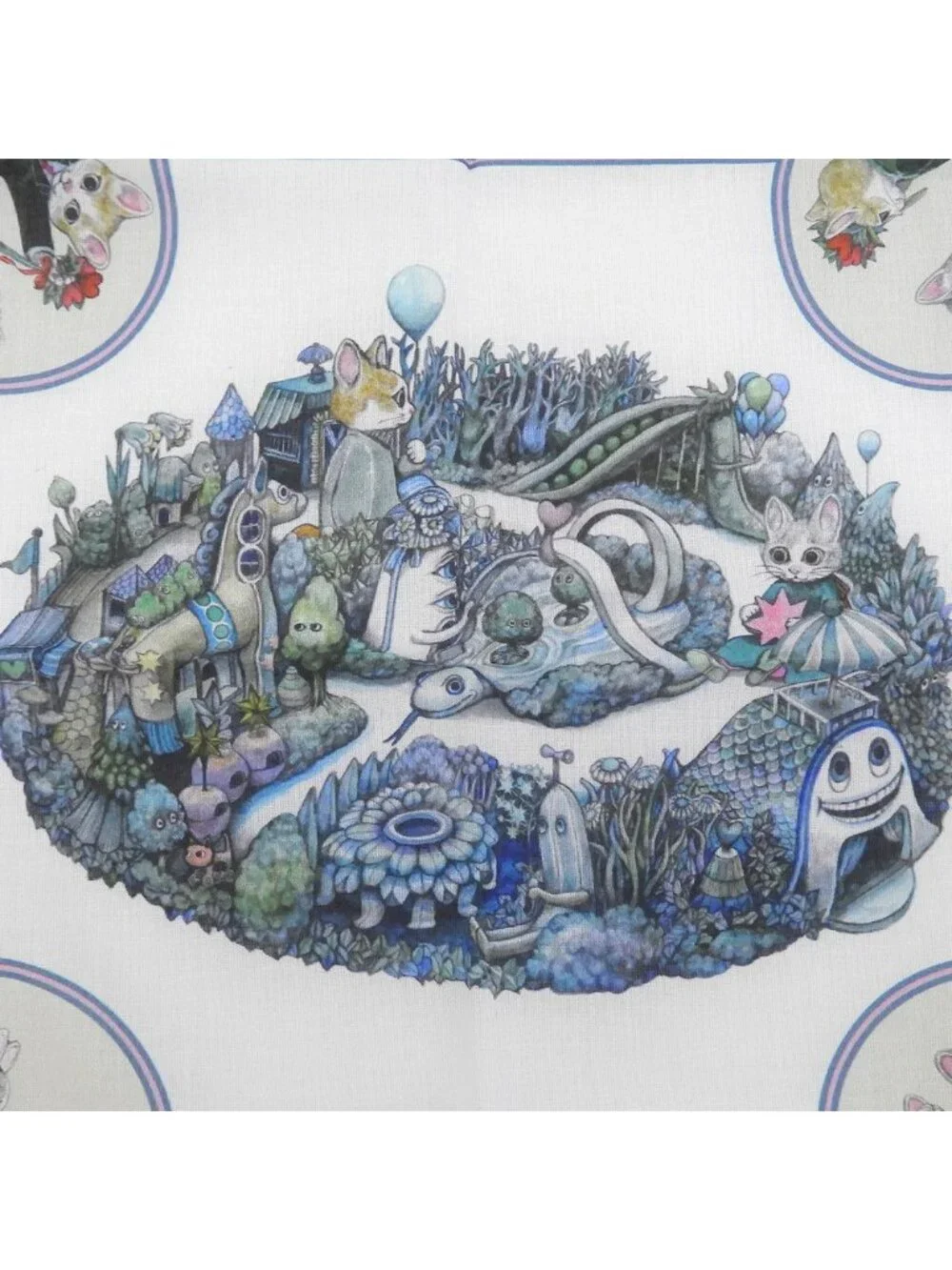 Gucci Released Yuko Higuchi Collaboration Cotton Scarf Handkerchief Green